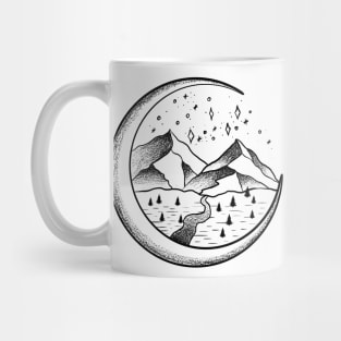 Crescent mountain Mug